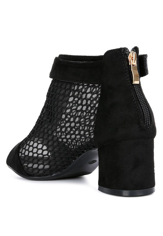 Pine Barrens Mesh Block Heeled Sandals