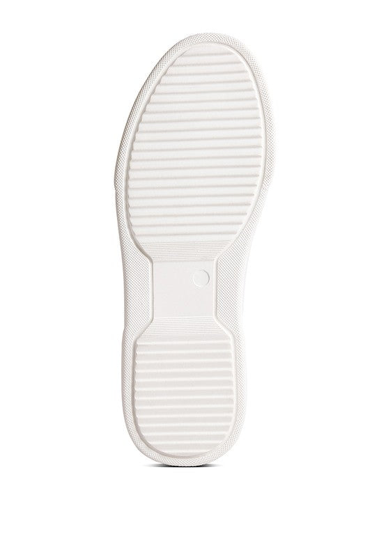 Schick Lace Up Leather Sneakers